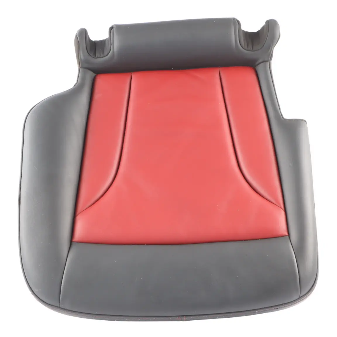 Audi SQ5 8R Rear Seat Bench Heated Cushion Leather Black Magma Red Right O/S
