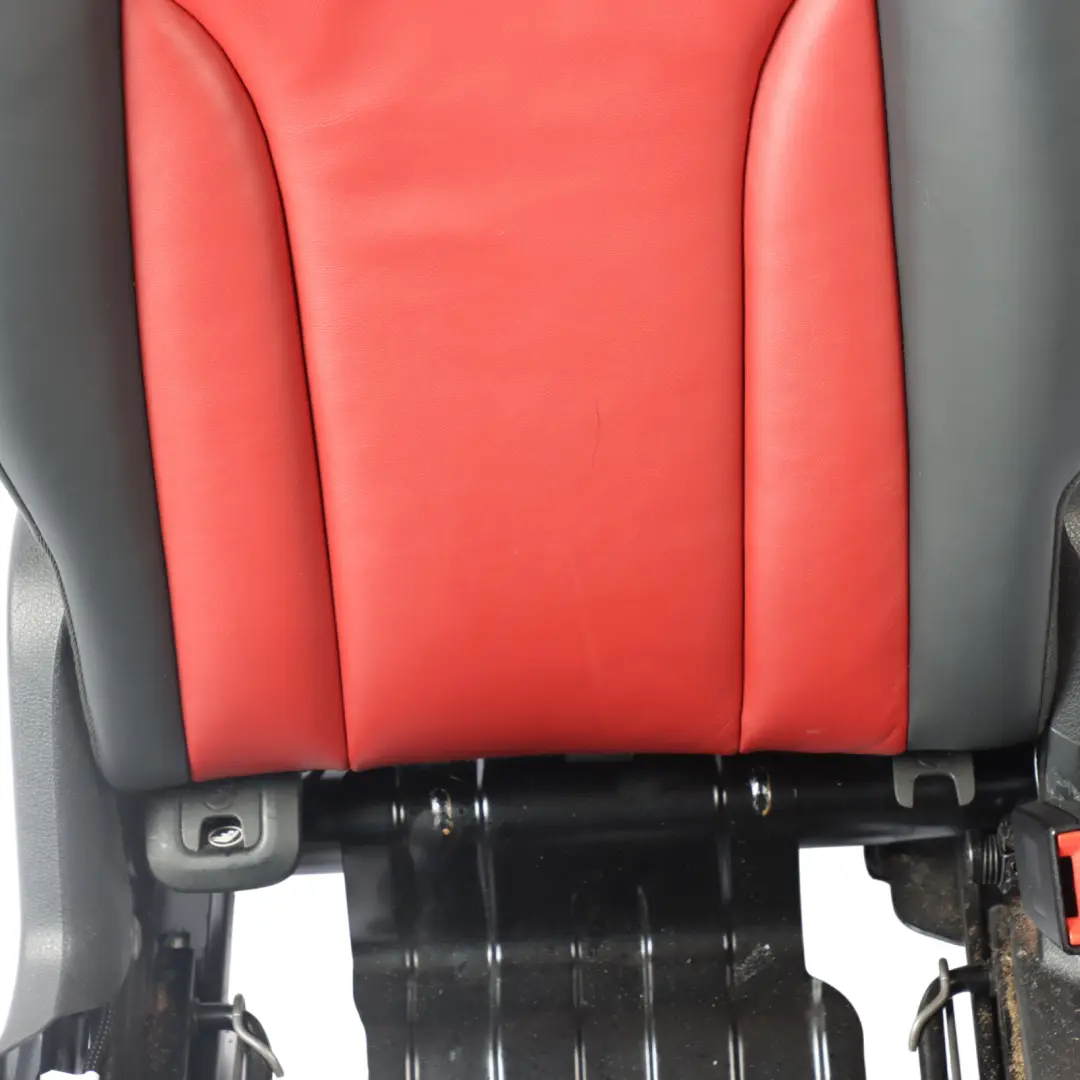 Backrest Rear Right O/S Heated Leather Soul Black Magma Red to Audi SQ5 8R Seat with Part number 8R0885805M Audi SQ5 8R Seat Backrest Rear Right O/S Heated Leather Soul Black Magma Red - SKU 8R0885805M - Part number 8R0885805M