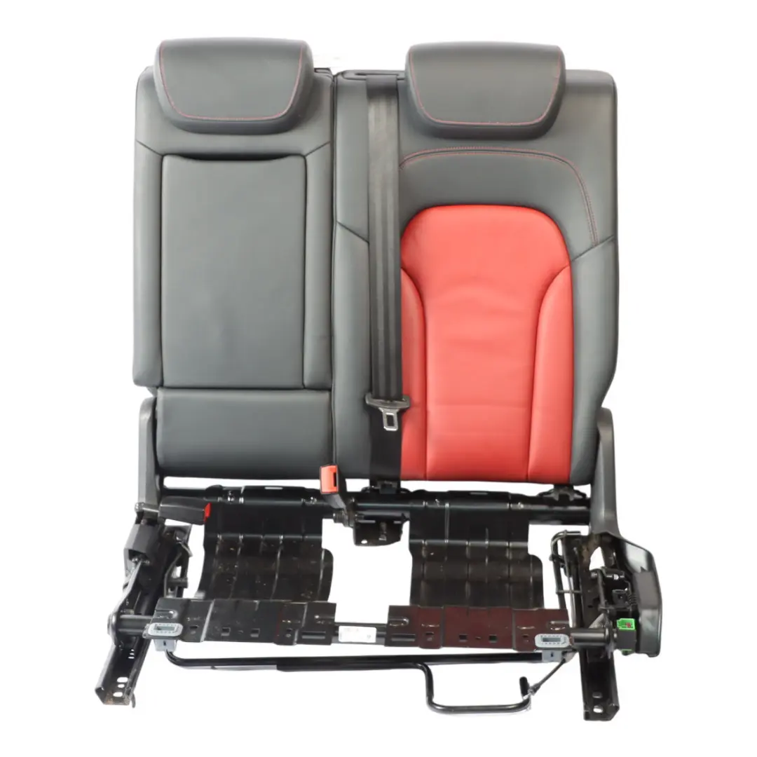Backrest Rear Left N/S Heated Leather Soul Black Magma Red to Audi SQ5 8R Seat with Part number 8R0885806M Audi SQ5 8R Seat Backrest Rear Left N/S Heated Leather Soul Black Magma Red - SKU 8R0885806M - Part number 8R0885806M