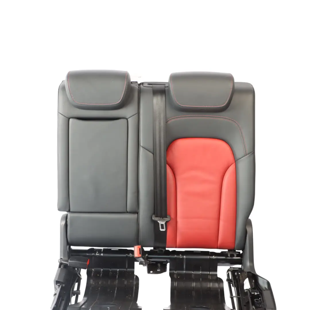 Backrest Rear Left N/S Heated Leather Soul Black Magma Red to Audi SQ5 8R Seat with Part number 8R0885806M Audi SQ5 8R Seat Backrest Rear Left N/S Heated Leather Soul Black Magma Red - SKU 8R0885806M - Part number 8R0885806M