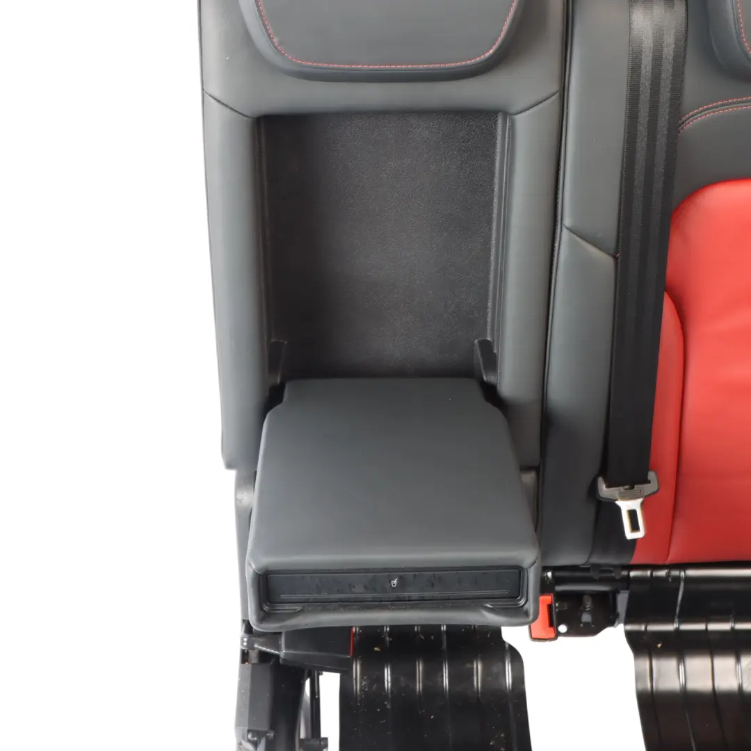 Backrest Rear Left N/S Heated Leather Soul Black Magma Red to Audi SQ5 8R Seat with Part number 8R0885806M Audi SQ5 8R Seat Backrest Rear Left N/S Heated Leather Soul Black Magma Red - SKU 8R0885806M - Part number 8R0885806M