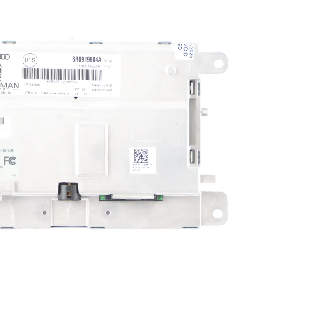 Audi A5 8T Multimedia Radio Satellitennavigationsgerät Display - SKU 8R0919604A-1 - Teilenummer 8R0919604A