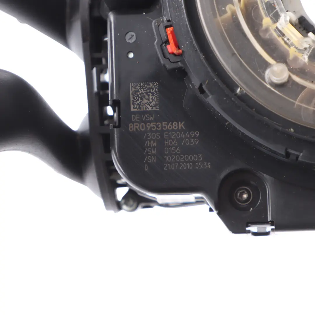 Steering Column Wiper Stalk Control Unit Switch 8R0953568K to Audi A5 8T with Part number 8R0953568M Audi A5 8T Steering Column Wiper Stalk Control Unit Switch 8R0953568K - SKU 8R0953568M - Part number 8R0953568M