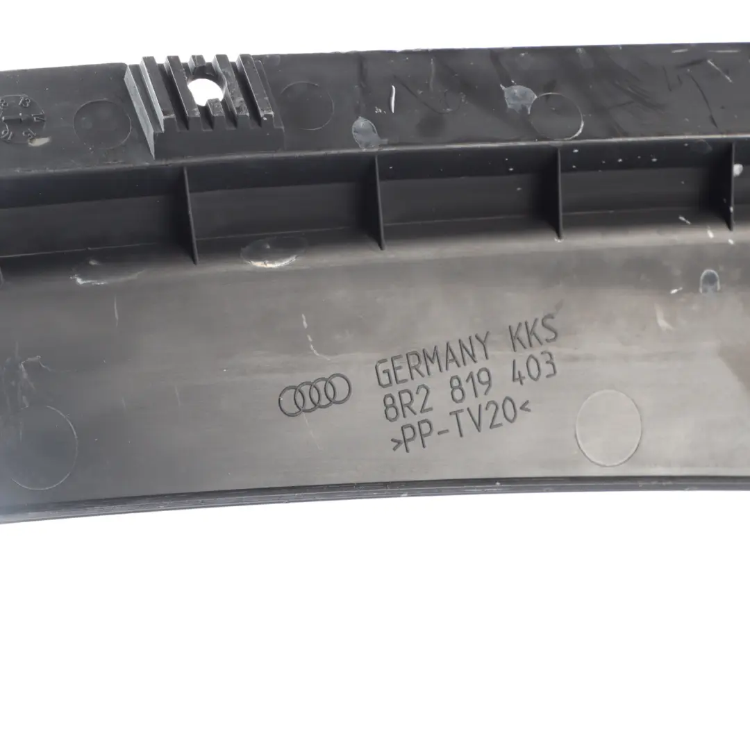 Sportback Windscreen Scuttle Cowling Panel Wiper Cover Trim to Audi Q5 8R with Part number 8R2819403 Audi Q5 8R Sportback Windscreen Scuttle Cowling Panel Wiper Cover Trim - SKU 8R2819403 - Part number 8R2819403