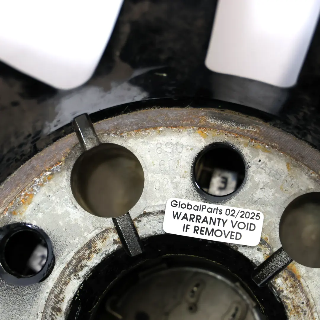 8S Black Wheel Alloy Rim 19" 9J ET:52 Star Double Spoke to Audi TT FV with Part number 8S0601025F Audi TT FV 8S Black Wheel Alloy Rim 19" 9J ET:52 Star Double Spoke - SKU 8S0601025F-3 - Part number 8S0601025F