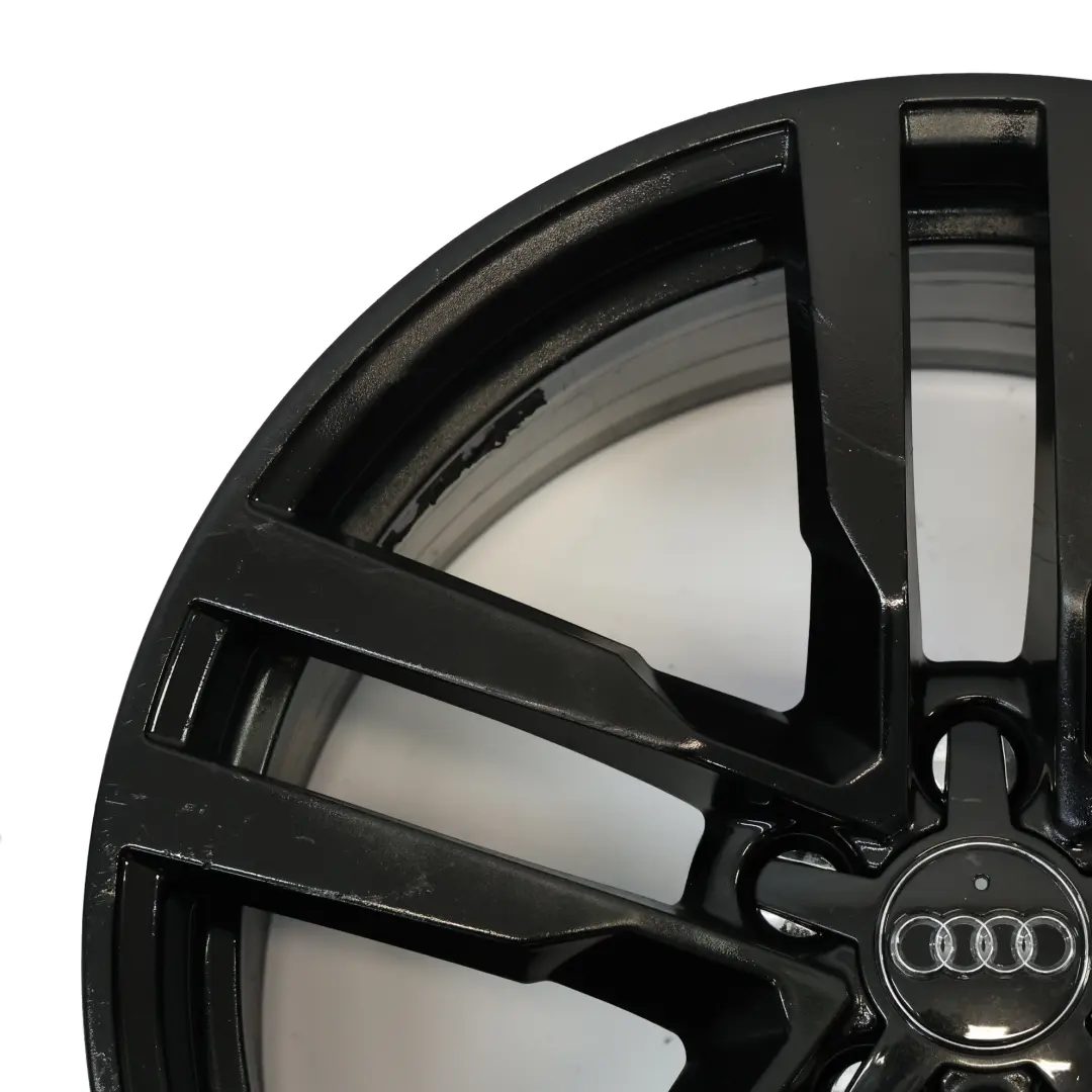 8S Black Wheel Alloy Rim 19" 9J ET:52 Star Double Spoke to Audi TT FV with Part number 8S0601025F Audi TT FV 8S Black Wheel Alloy Rim 19" 9J ET:52 Star Double Spoke - SKU 8S0601025F-4 - Part number 8S0601025F