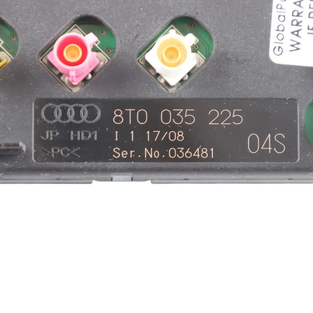 Audi A5 8T Antenne Verstärker Antennenmodul Steuergerät - SKU 8T0035225 - Teilenummer 8T0035225