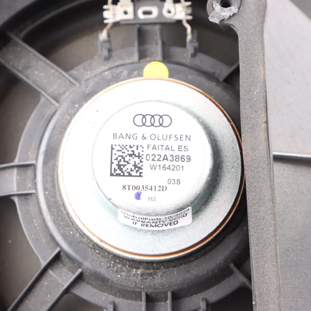 Loudspeaker Soobwoofer Bang & Olufsen to Audi A5 8T Rear with Part number 8T0035412D Audi A5 8T Rear Loudspeaker Soobwoofer Bang & Olufsen - SKU 8T0035412D - Part number 8T0035412D