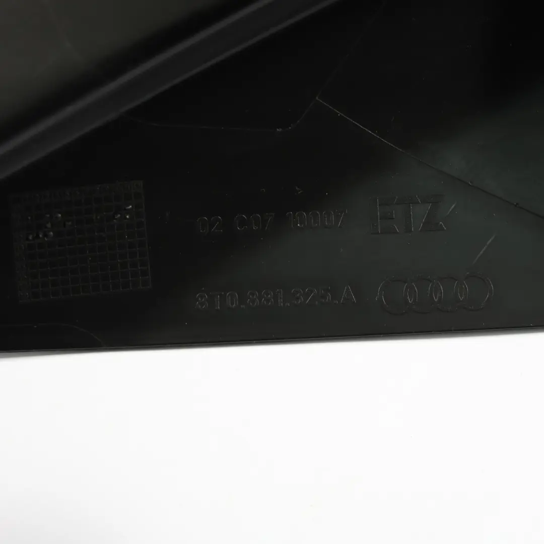 Audi A5 8T Seat Outer Trim Surround Panel Black Front Left N/S - SKU 8T0881325A - Part number 8T0881325A