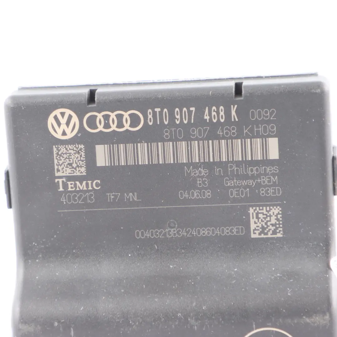 Audi A5 8T A4 B8 Moduł Sterownik Gateway Komfortu ECU - SKU 8T0907468K - Numer Części 8T0907468K