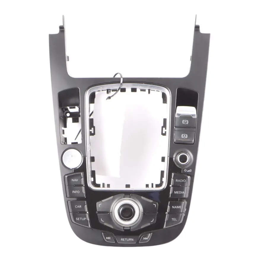 Sat Nav MMI Centre Console Cover Switch Button Block 8T0919609F to Audi A5 8T A4 B8 with Part number 8T0919609G Audi A5 8T A4 B8 Sat Nav MMI Centre Console Cover Switch Button Block 8T0919609F - SKU 8T0919609G - Part number 8T0919609G