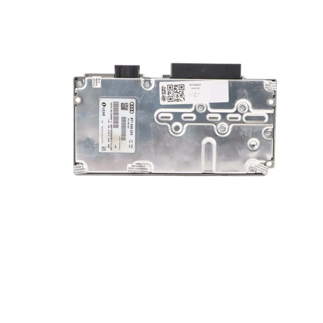 Speaker Amplifier AMP Audio Control Unit Bang & Olufsen to Audi A5 8T with Part number 8T1035223 Audi A5 8T Speaker Amplifier AMP Audio Control Unit Bang & Olufsen - SKU 8T1035223 - Part number 8T1035223