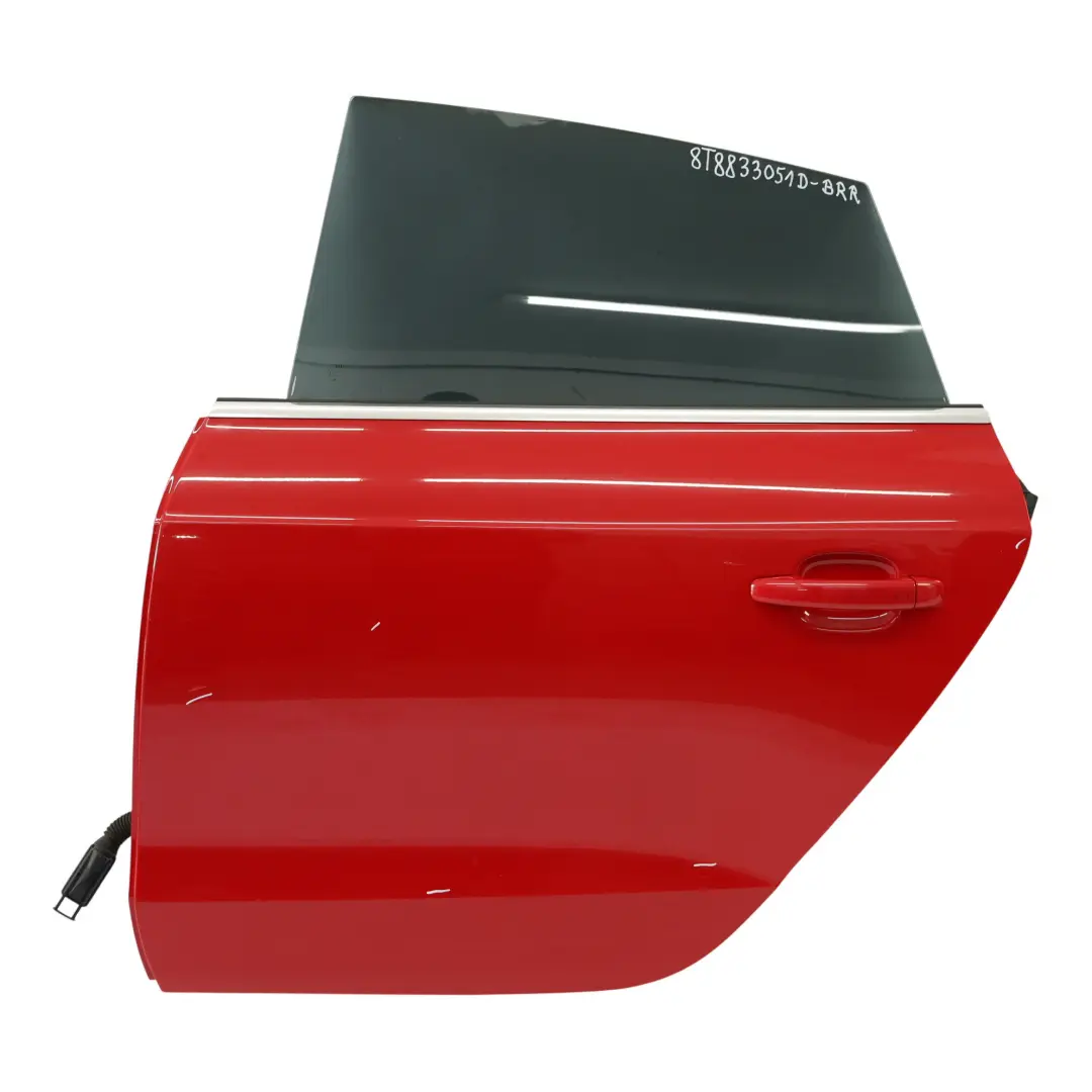 Audi A5 8T Sportback Door Rear Left N/S Covering Panel Brilliant Red - Y3J - SKU 8T8833051D-BRR - Part number 8T8833051D