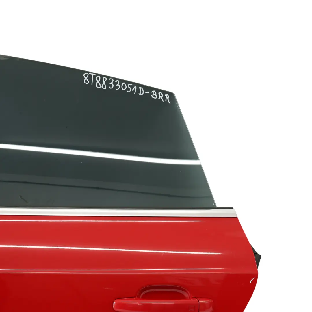Sportback Drzwi Lewe Tylne Brilliant Red Czerwony - Y3J do Audi A5 8T o numerze 8T8833051D Audi A5 8T Sportback Drzwi Lewe Tylne Brilliant Red Czerwony - Y3J - SKU 8T8833051D-BRR - Numer Części 8T8833051D