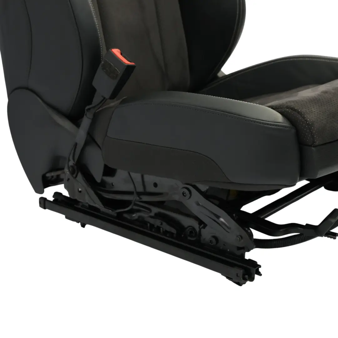 Audi Q3 8U Sport Front Seat S-Line Heated Left N/S Cloth Leather Black Silver - SKU 8U0881805AL-2 - Part number 8U0881805AL