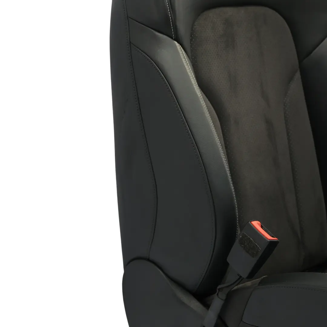 Audi Q3 8U Sport Front Seat S-Line Heated Left N/S Cloth Leather Black Silver - SKU 8U0881805AL-2 - Part number 8U0881805AL