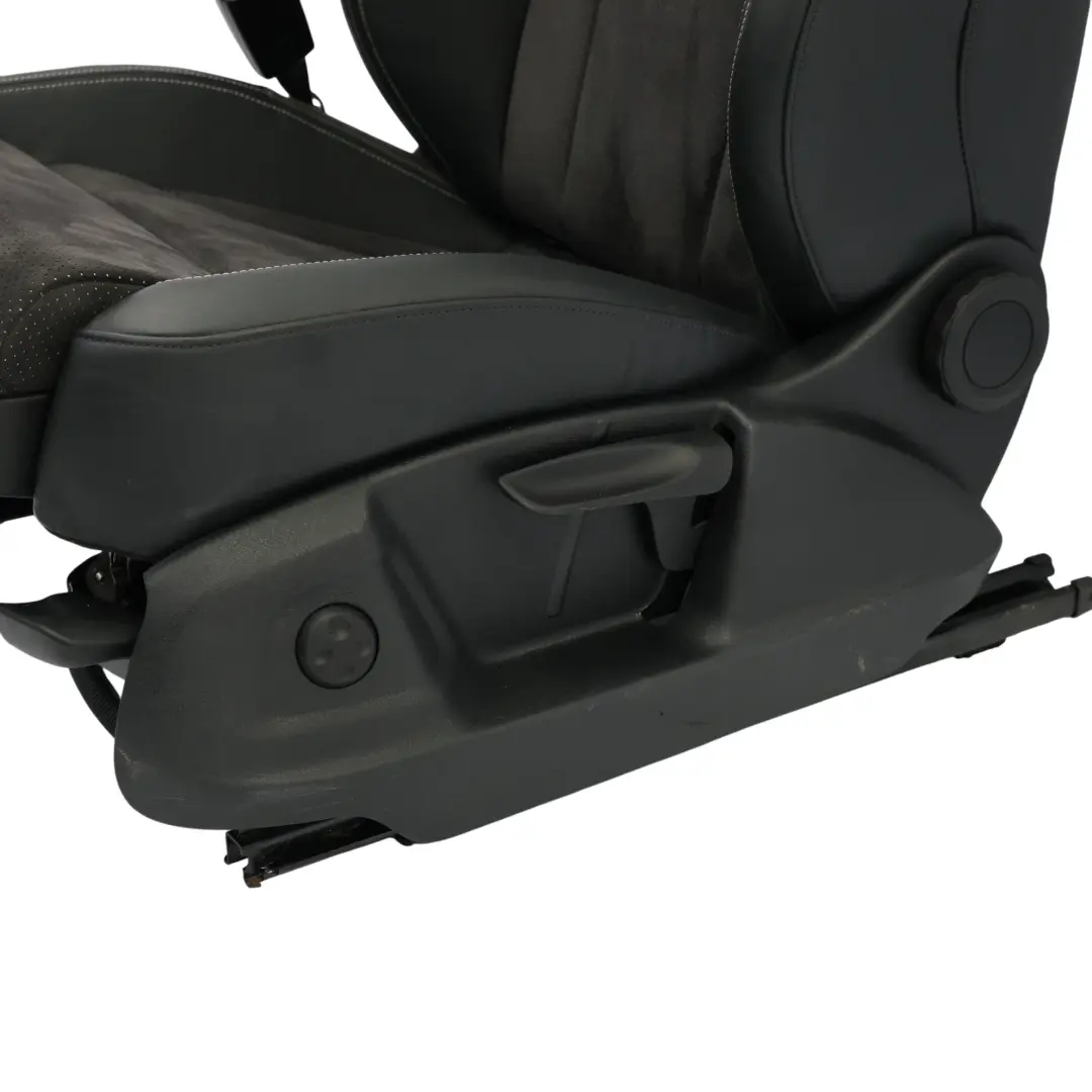 Audi Q3 8U Sport Front Seat S-Line Heated Left N/S Cloth Leather Black Silver - SKU 8U0881805AL-2 - Part number 8U0881805AL
