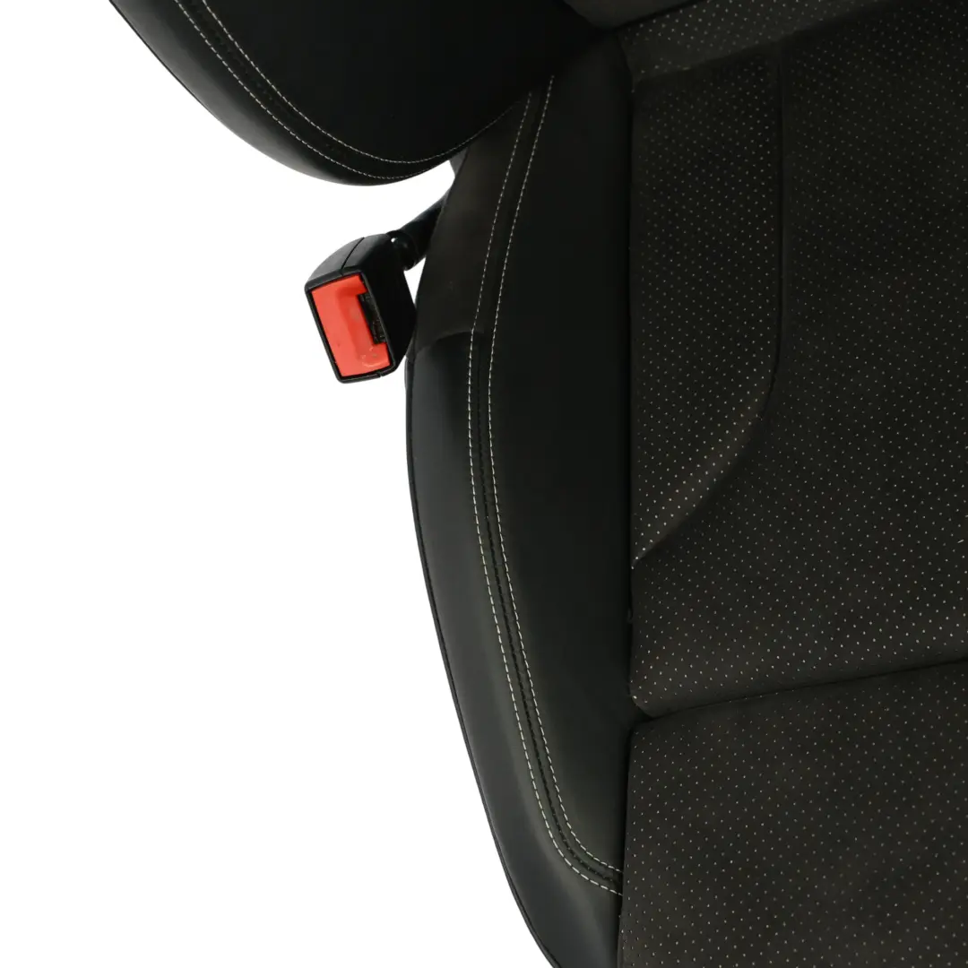 Audi Q3 8U Sedile Sportivo Anteriore S-Line Sinistro Panno Pelle Nero Argento - SKU 8U0881805AL-2 - Numero di parte 8U0881805AL