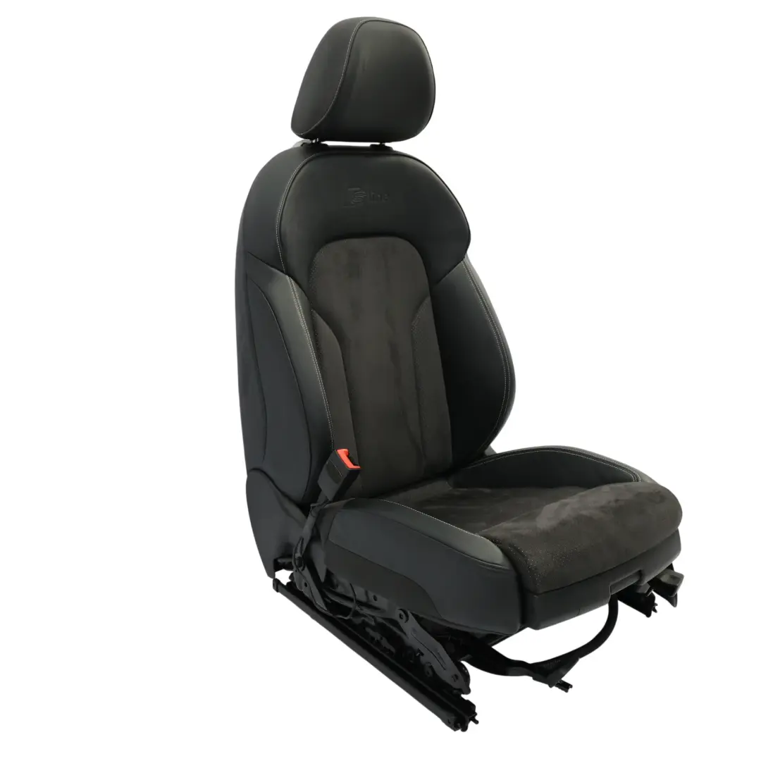  Siège Avant Sport Audi Q3 8U S-Line Chauffant Gauche Tissu Cuir Noir Argent - SKU 8U0881805AL-2 - Numéro de pièce 8U0881805AL