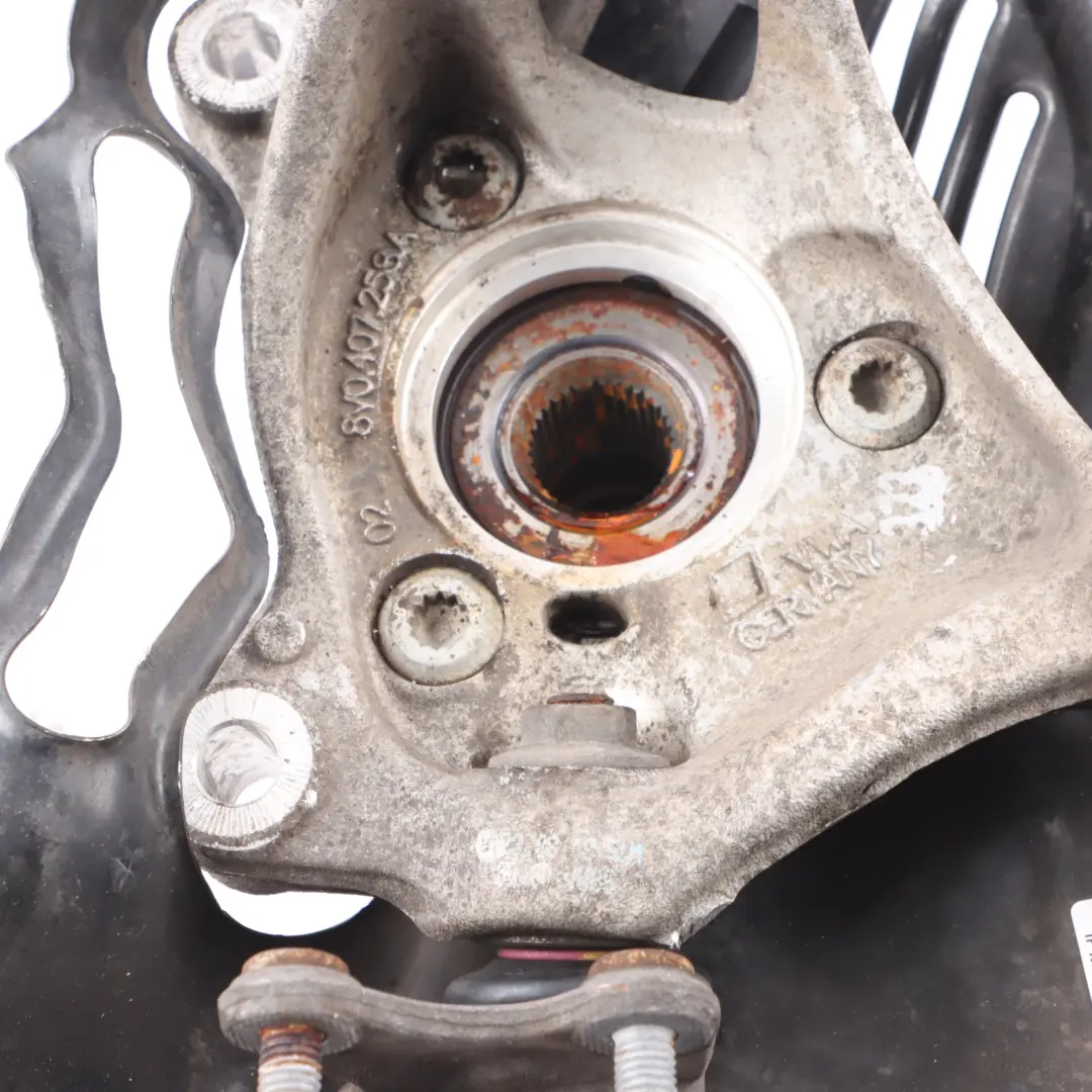 Carrier Front Right O/S Wheel Hub Holder Brake Disc Plate to Audi RS3 8V Wheel with Part number 8V0407254A Audi RS3 8V Wheel Carrier Front Right O/S Wheel Hub Holder Brake Disc Plate - SKU 8V0407254A - Part number 8V0407254A