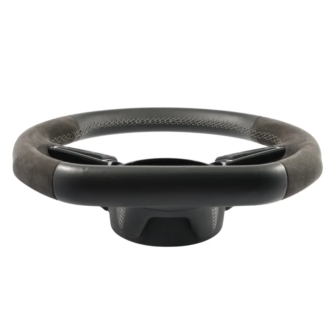 Lenkrad Schwarz Leder Alcantara Flach Boden für Audi RS3 8V mit Teilenummer 8V0419091CD Audi RS3 8V Lenkrad Schwarz Leder Alcantara Flach Boden - SKU 8V0419091CD - Teilenummer 8V0419091CD