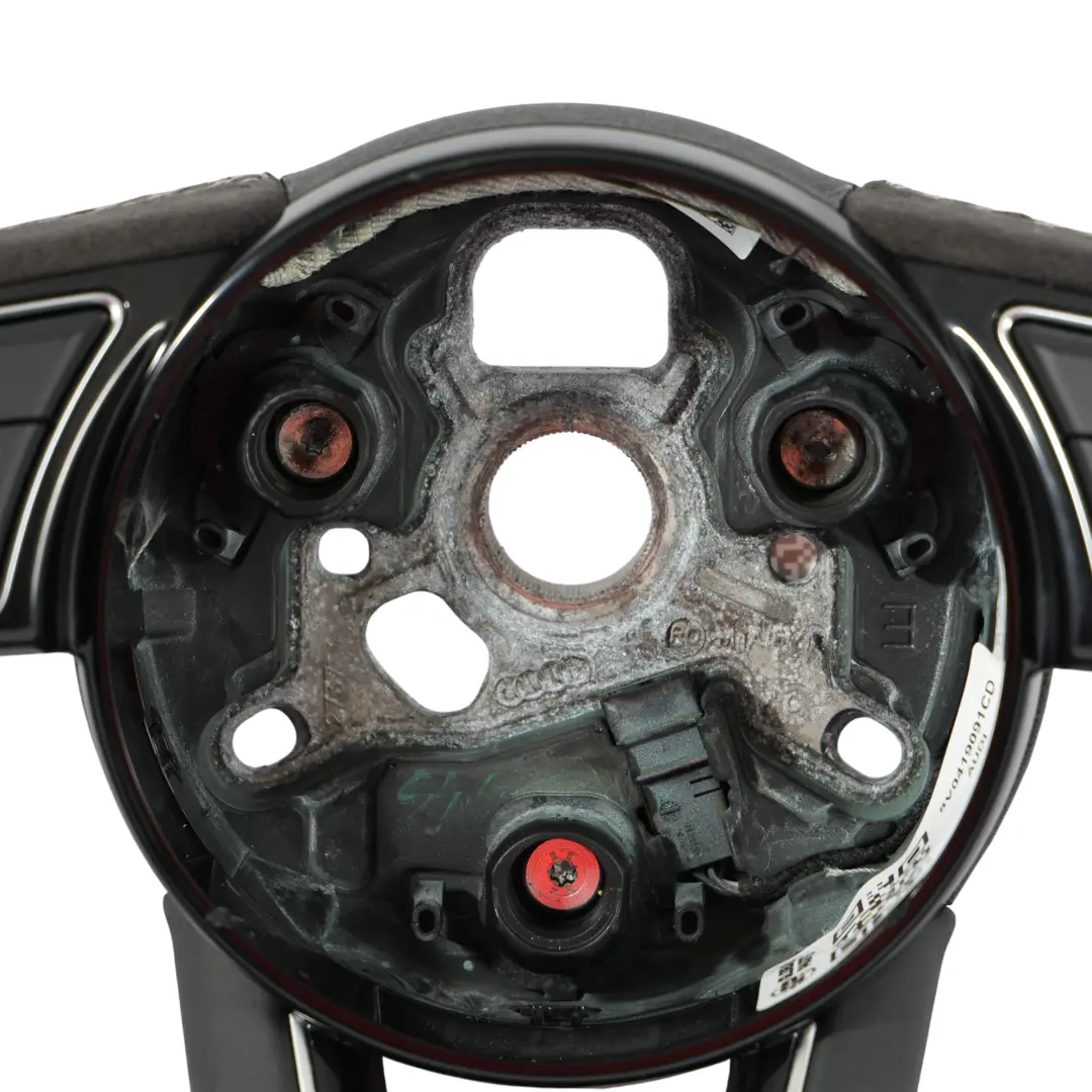 Audi RS3 8V Steering Wheel Black Leather Alcantara Flat Bottom - SKU 8V0419091CD - Part number 8V0419091CD