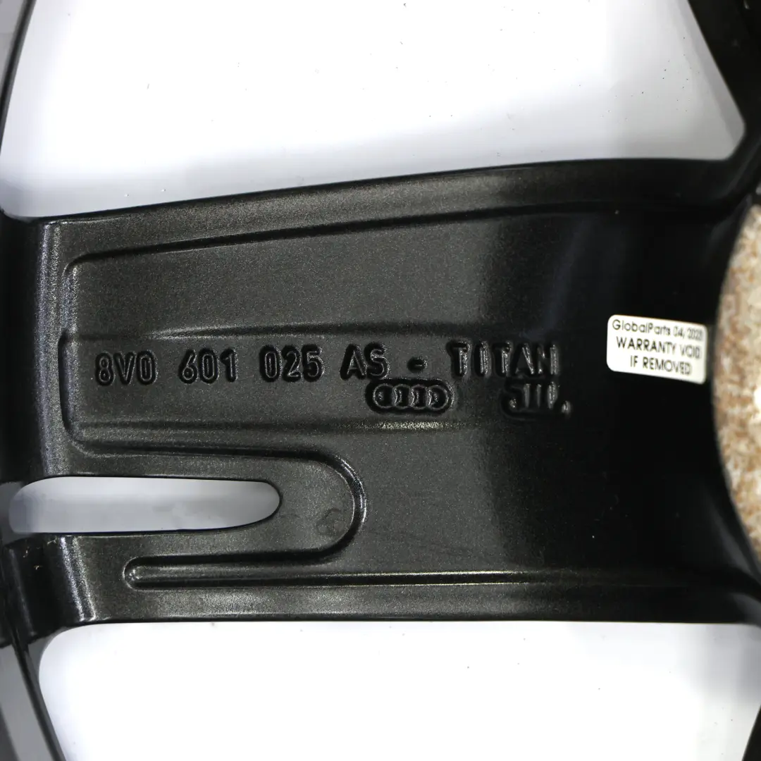 Audi A3 8V Wheel Alloy Rim 19" 8J ET:49 Star Spoke - SKU 8V0601025AS-1 - Part number 8V0601025AS