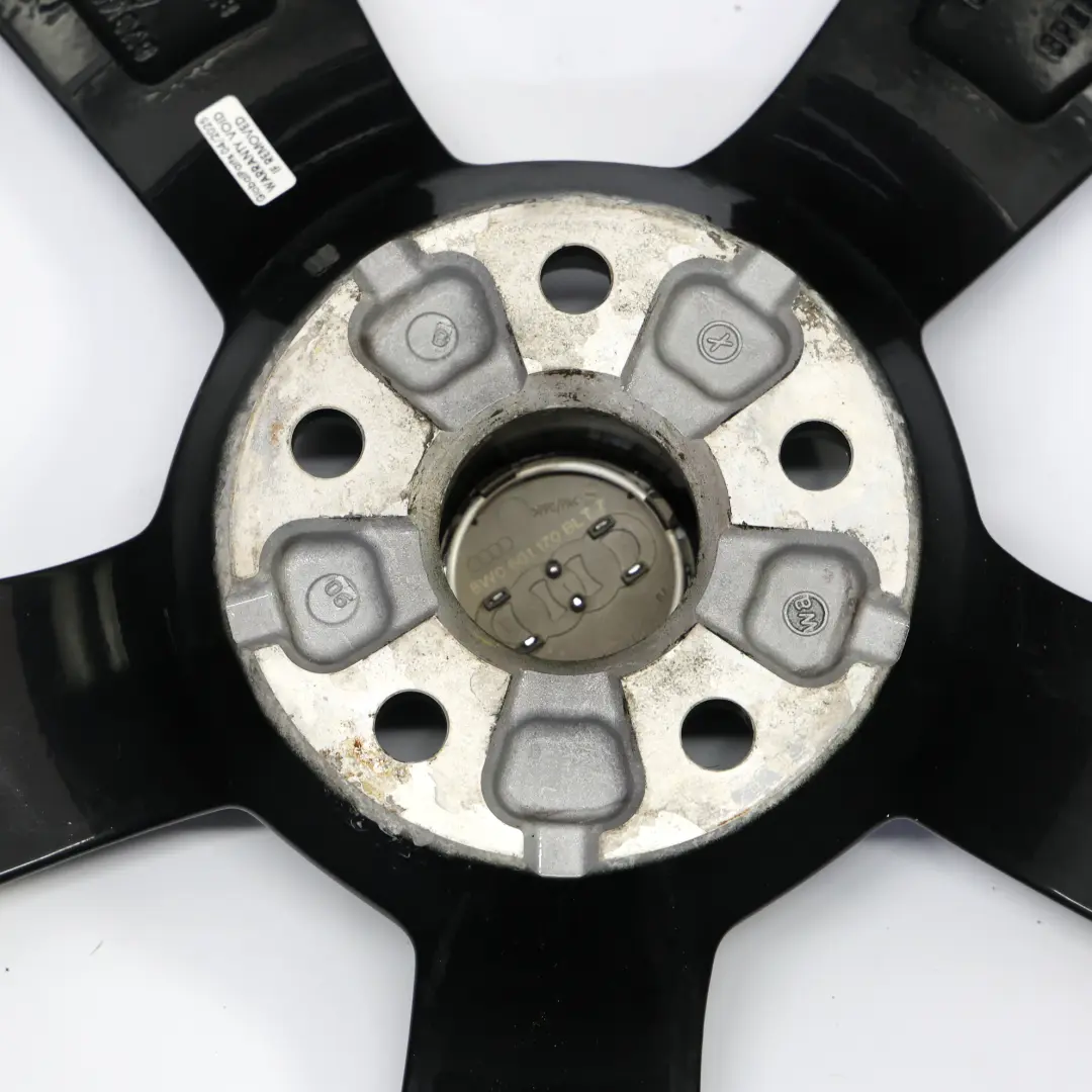 Czarna Felga Aluminiowa Rotor 19" 8,0J ET:49 do Audi A3 RS3 8V o numerze 8V0601025FA Audi A3 RS3 8V Czarna Felga Aluminiowa Rotor 19" 8,0J ET:49 - SKU 8V0601025FA-1 - Numer Części 8V0601025FA