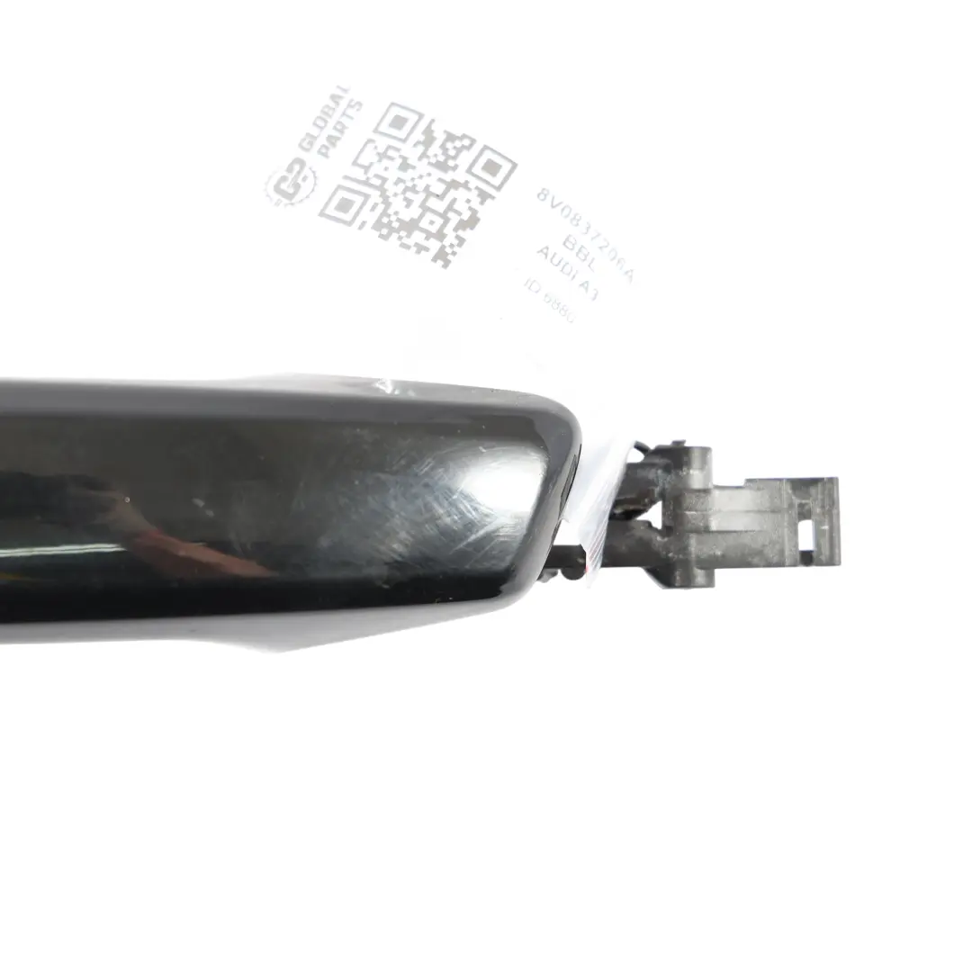 Front Door Grab Handle Right O/S Brilliant Black Y9B to Audi A3 8V with Part number 8V0837206A Audi A3 8V Front Door Grab Handle Right O/S Brilliant Black Y9B - SKU 8V0837206A-BBL - Part number 8V0837206A