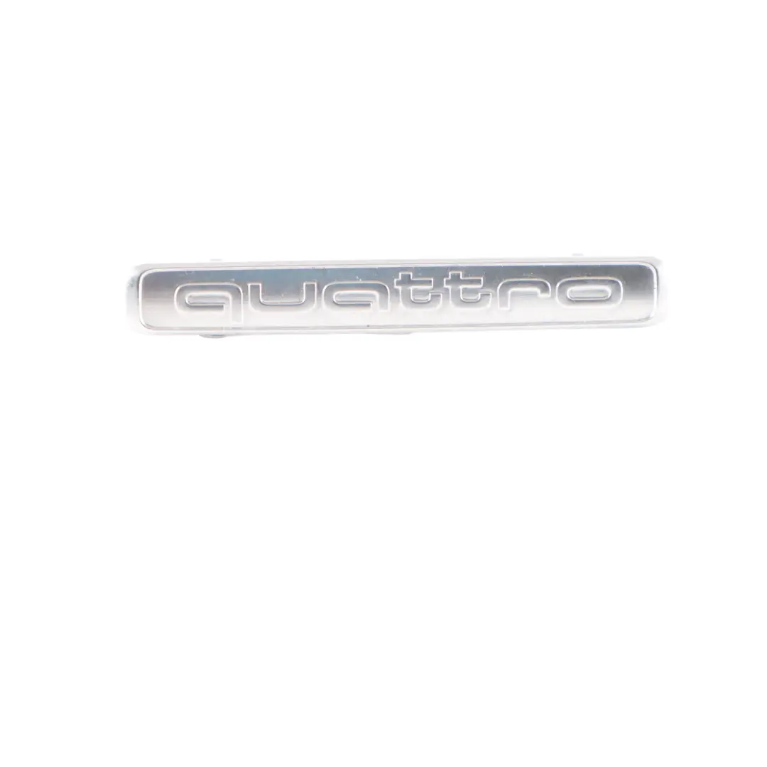 Audi A3 TT FV Dashboard Console Quattro Label Badge Trim Panel Chrom 8V0853191 - SKU 8V0853191E - Part number 8V0853191E