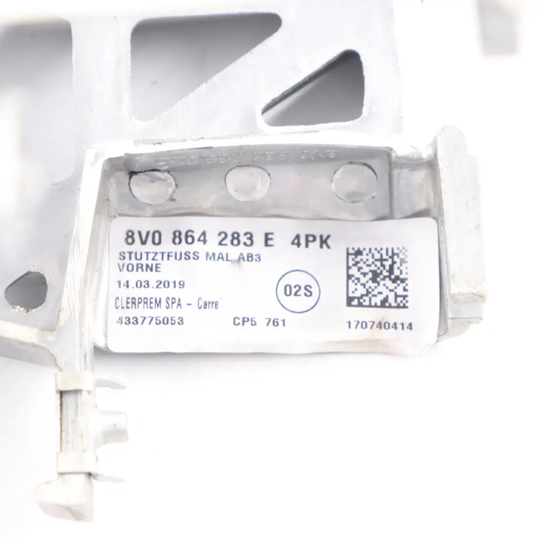 Audi A3 RS3 8V Armrest Front Middle Storage Leather Soul Black - SKU 8V0864207G - Part number 8V0864207G