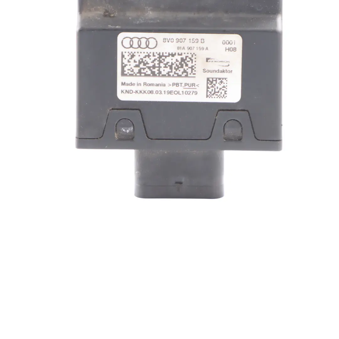 Impact Sound Actuator Body Control Unit Module ECU to Audi A3 RS3 8V with Part number 8V0907159B Audi A3 RS3 8V Impact Sound Actuator Body Control Unit Module ECU - SKU 8V0907159B - Part number 8V0907159B