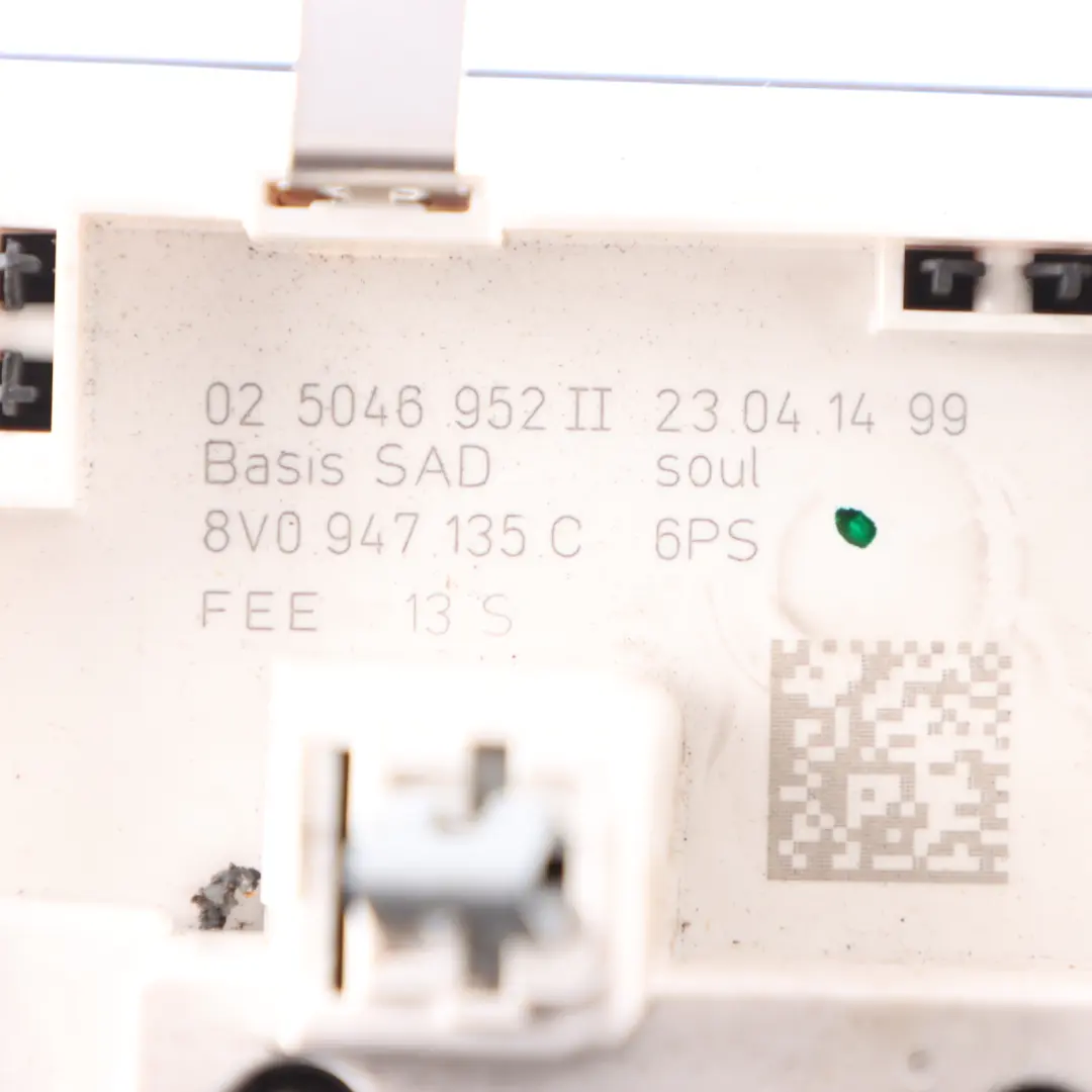 Audi A3 8V Interior Sunroof Control Panel Unit Reading Light - SKU 8V0947135C - Part number 8V0947135C