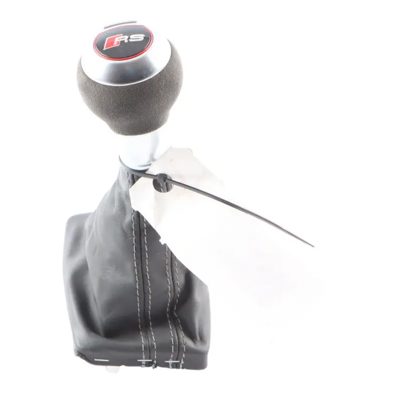 Audi RS3 8V Sportback Gear Selector Knob Automatic Leather Black - SKU 8V2713139AH - Part number 8V2713139AH