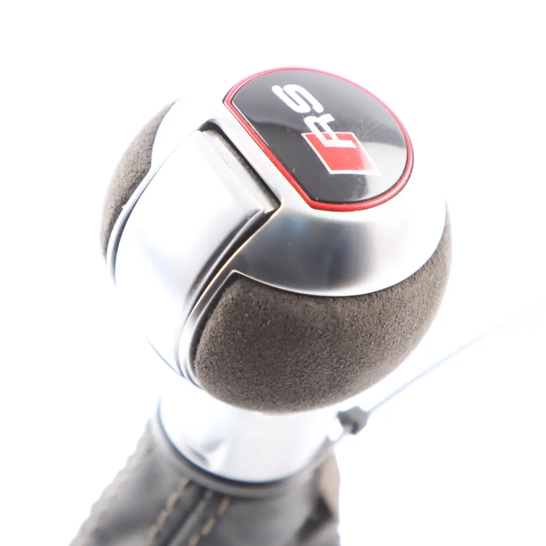 Audi RS3 8V Sportback Gear Selector Knob Automatic Leather Black - SKU 8V2713139AH - Part number 8V2713139AH