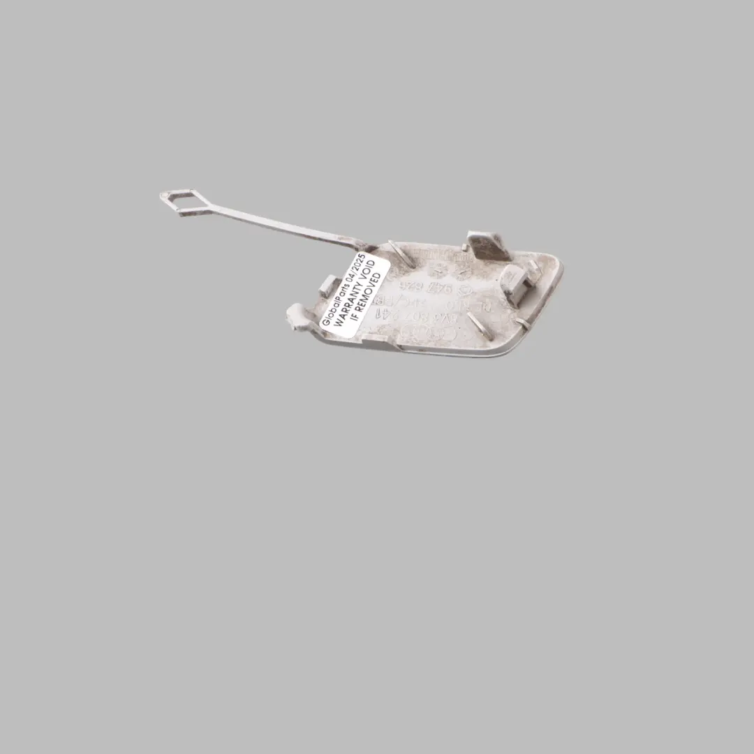 Audi A3 8V Front Bumper Towing Hook Eye Cover Glacier White - S9R C - SKU 8V3807241-MGW - Part number 8V3807241