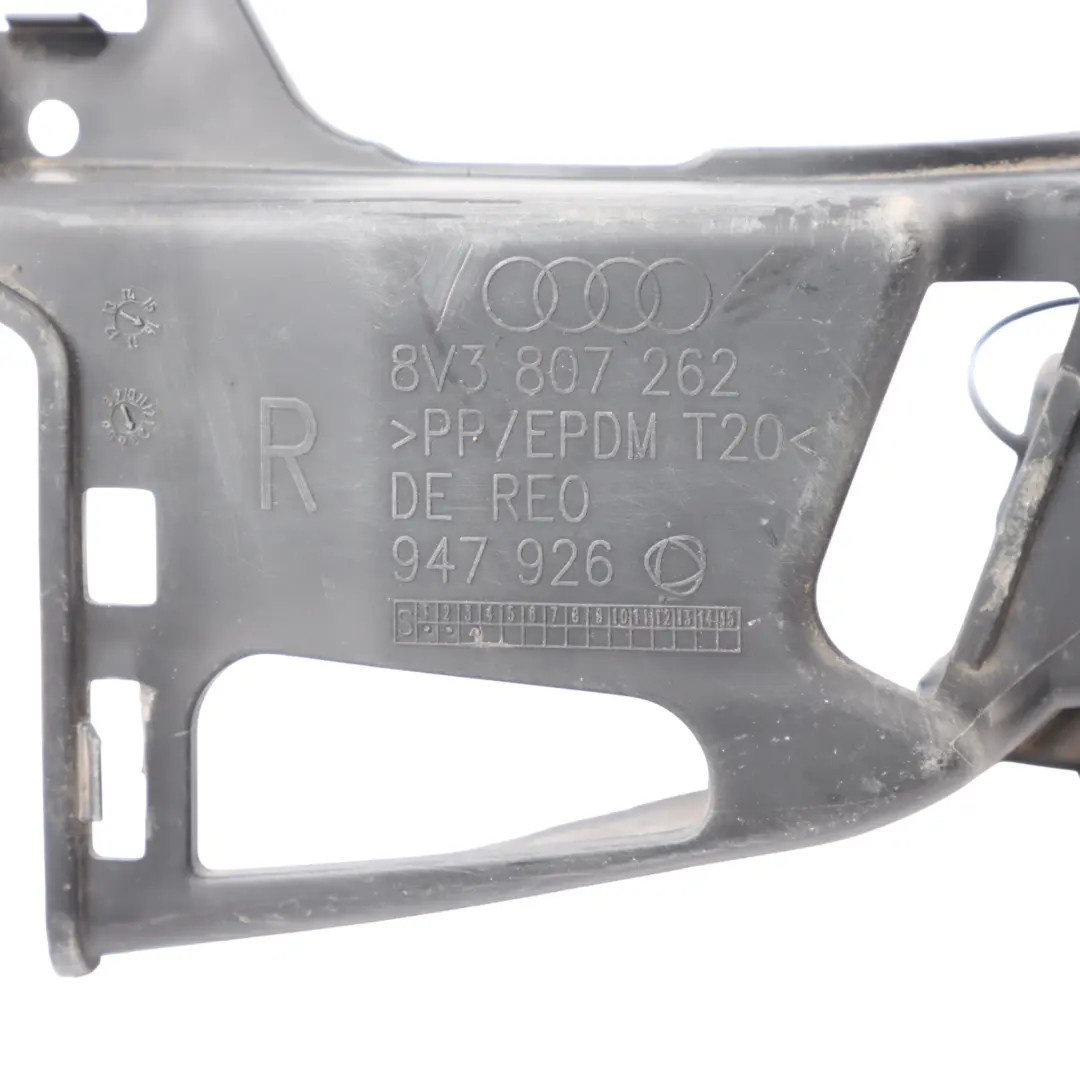 Audi A3 8V Front Bumper Fog Light Lamp Mount Bracket Right O/S - SKU 8V3807262 - Part number 8V3807262