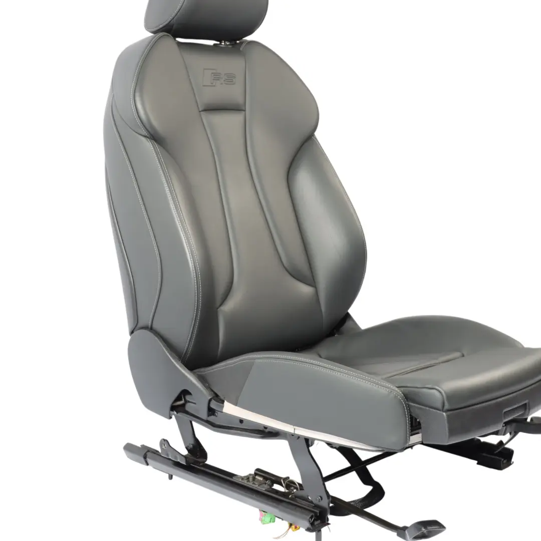 5D Seat Front Left N/S Interior Heated Leather Soul Black Grey to Audi A3 RS3 8V with Part number 8V4881805BB Audi A3 RS3 8V 5D Seat Front Left N/S Interior Heated Leather Soul Black Grey - SKU 8V4881805BB - Part number 8V4881805BB