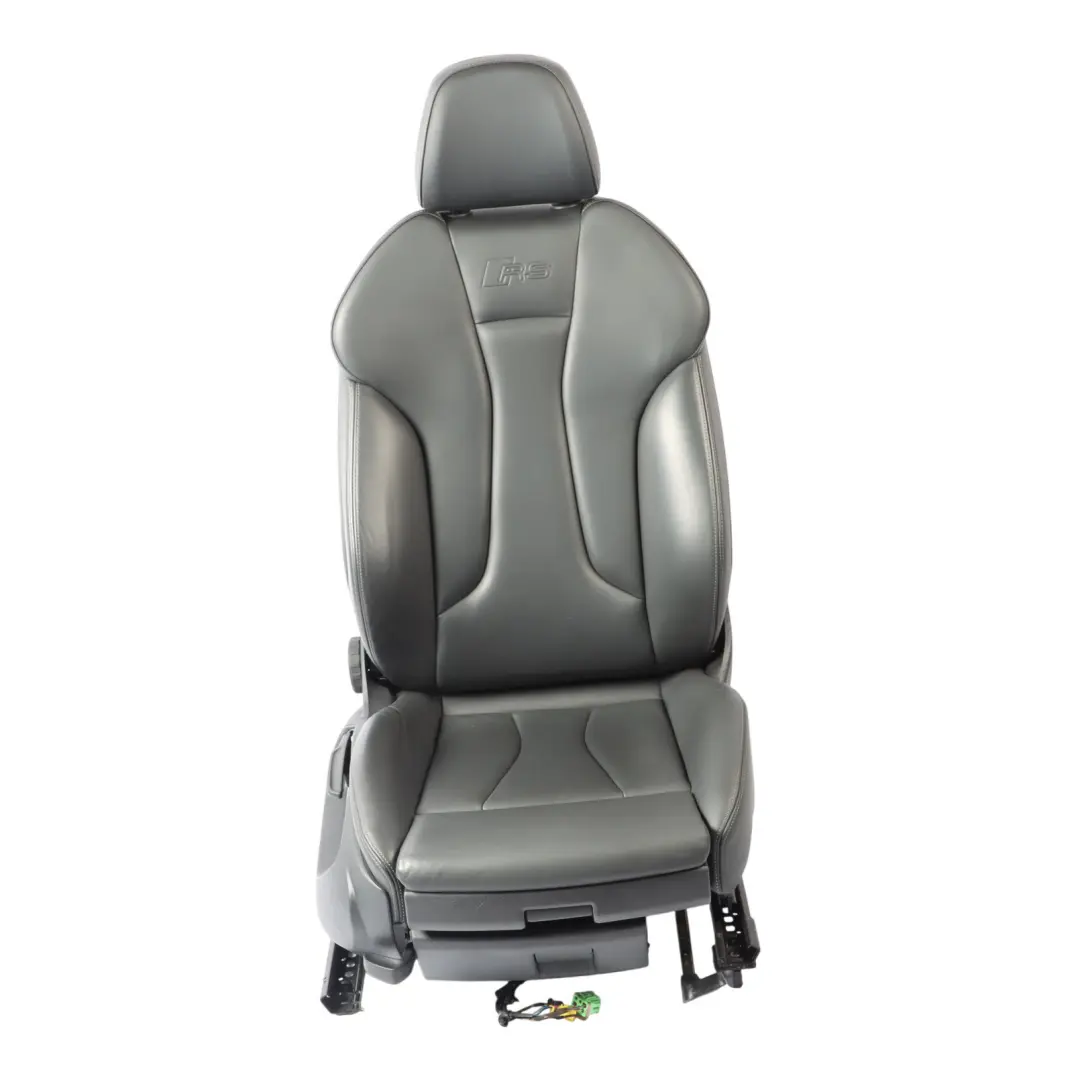 5D Seat Front Right O/S Interior Heated Leather Soul Black Grey to Audi A3 RS3 8V with Part number 8V4881806BB Audi A3 RS3 8V 5D Seat Front Right O/S Interior Heated Leather Soul Black Grey - SKU 8V4881806BB - Part number 8V4881806BB