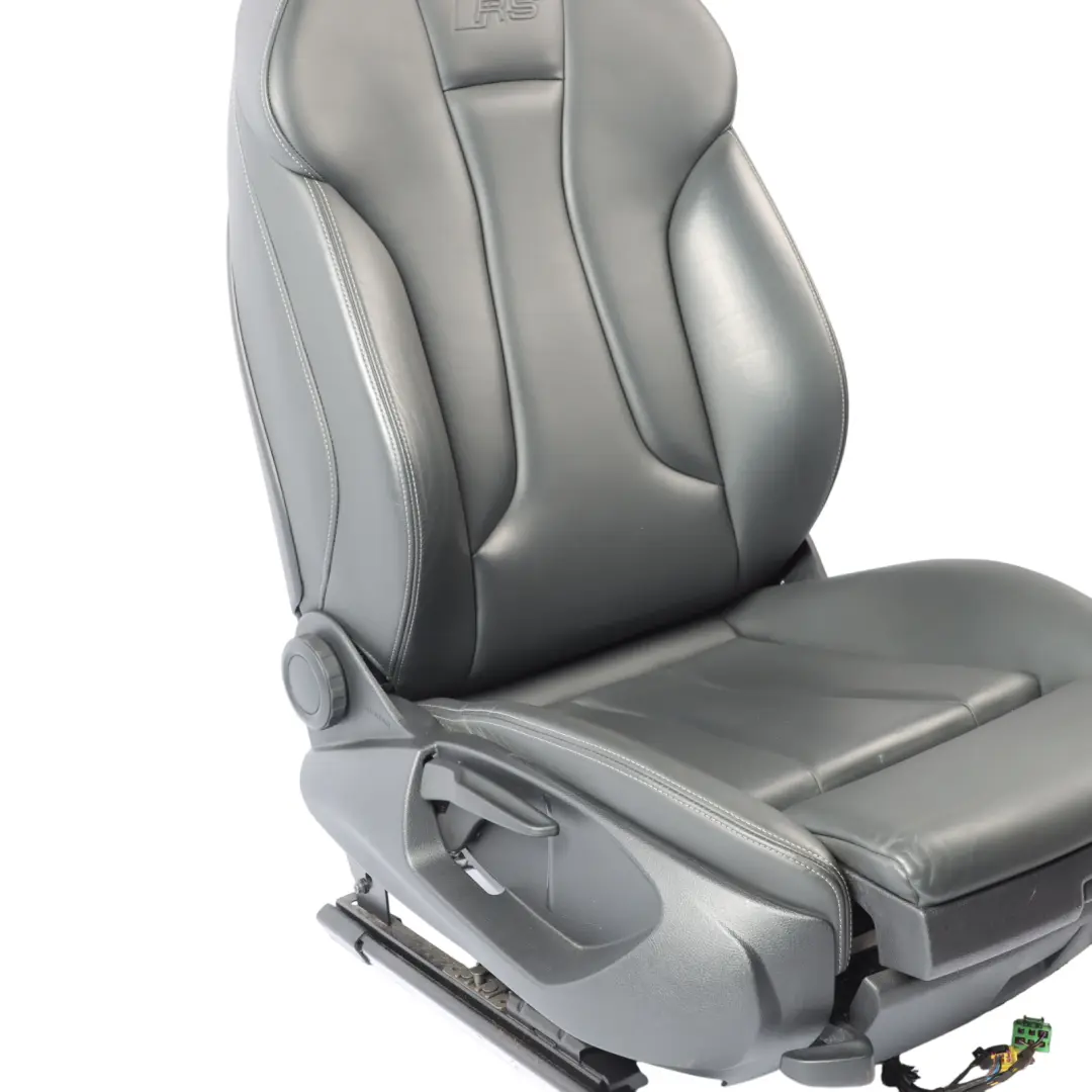 5D Seat Front Right O/S Interior Heated Leather Soul Black Grey to Audi A3 RS3 8V with Part number 8V4881806BB Audi A3 RS3 8V 5D Seat Front Right O/S Interior Heated Leather Soul Black Grey - SKU 8V4881806BB - Part number 8V4881806BB
