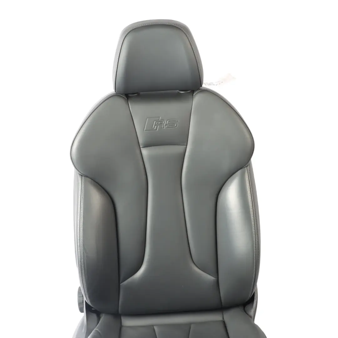 5D Seat Front Right O/S Interior Heated Leather Soul Black Grey to Audi A3 RS3 8V with Part number 8V4881806BB Audi A3 RS3 8V 5D Seat Front Right O/S Interior Heated Leather Soul Black Grey - SKU 8V4881806BB - Part number 8V4881806BB