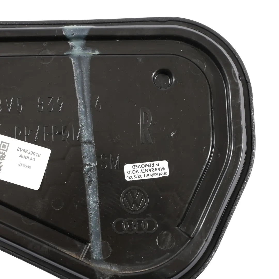 Audi A3 8V Panel Interior Tapa Puerta Trasera Derecha - SKU 8V5839916 - Número de pieza 8V5839916