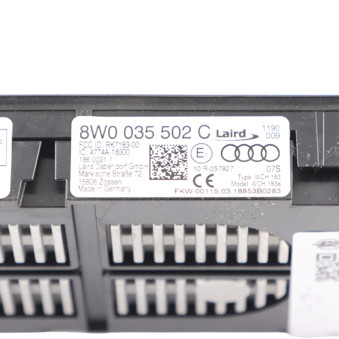 Audi A4 B9 Cargador Inalámbrico Consola Central Módulo Carga Teléfono - SKU 8W0035502C - Número de pieza 8W0035502C