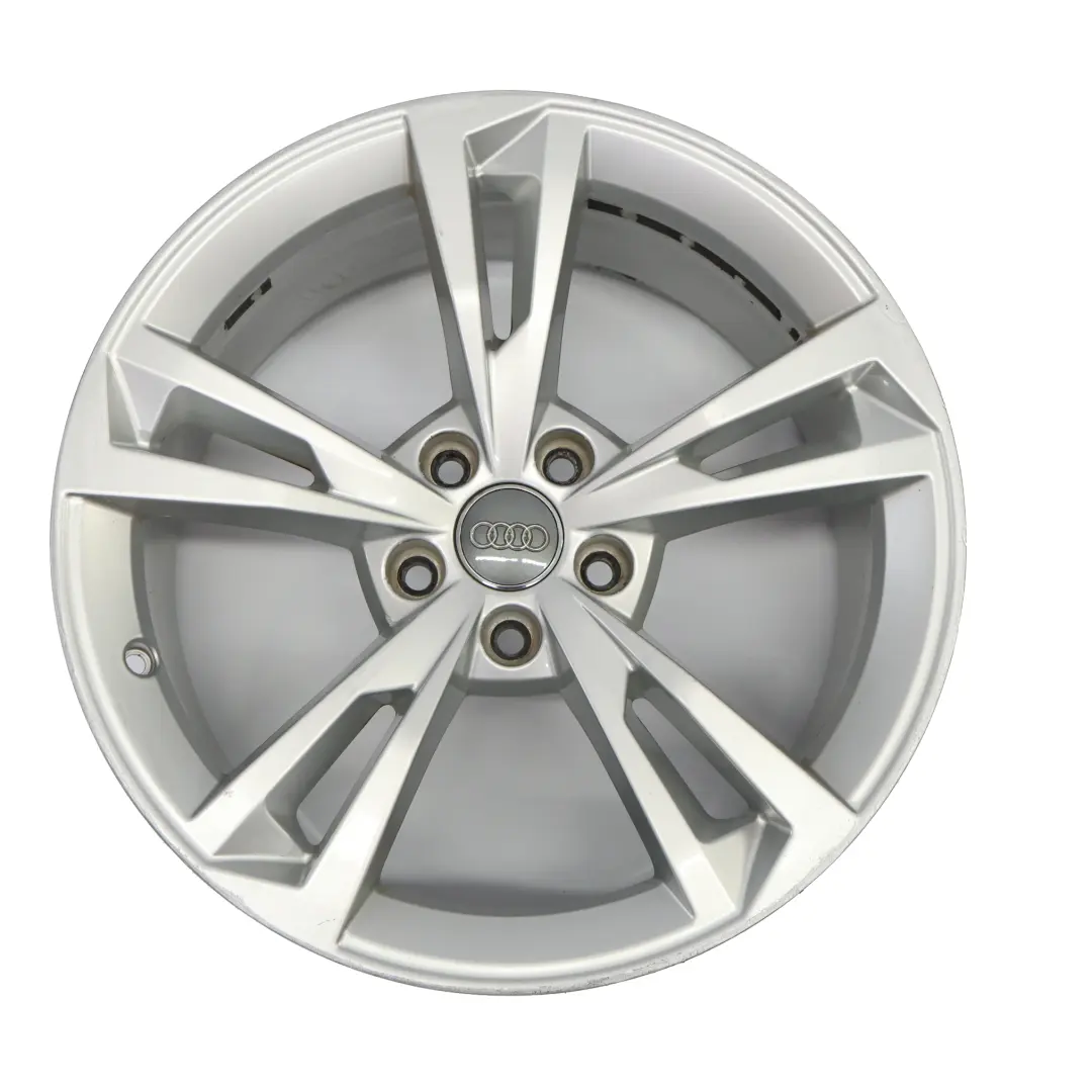 Audi A4 B9 8W Silver Wheel Alloy Rim 18" 8.5J ET:29 Star Spoke - SKU 8W0601025AK-2 - Part number 8W0601025AK