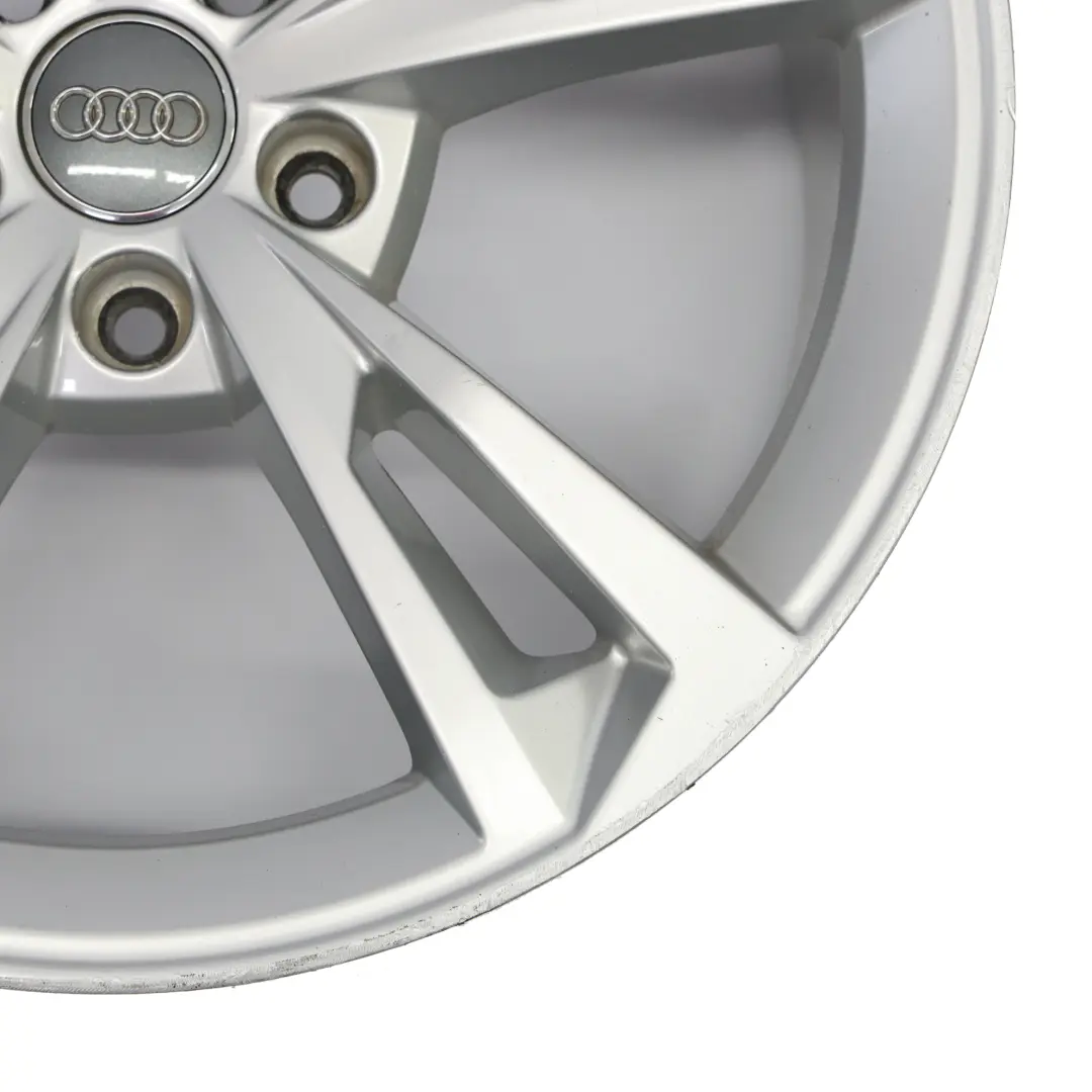 Audi A4 B9 8W Silver Wheel Alloy Rim 18" 8.5J ET:29 Star Spoke - SKU 8W0601025AK-2 - Part number 8W0601025AK