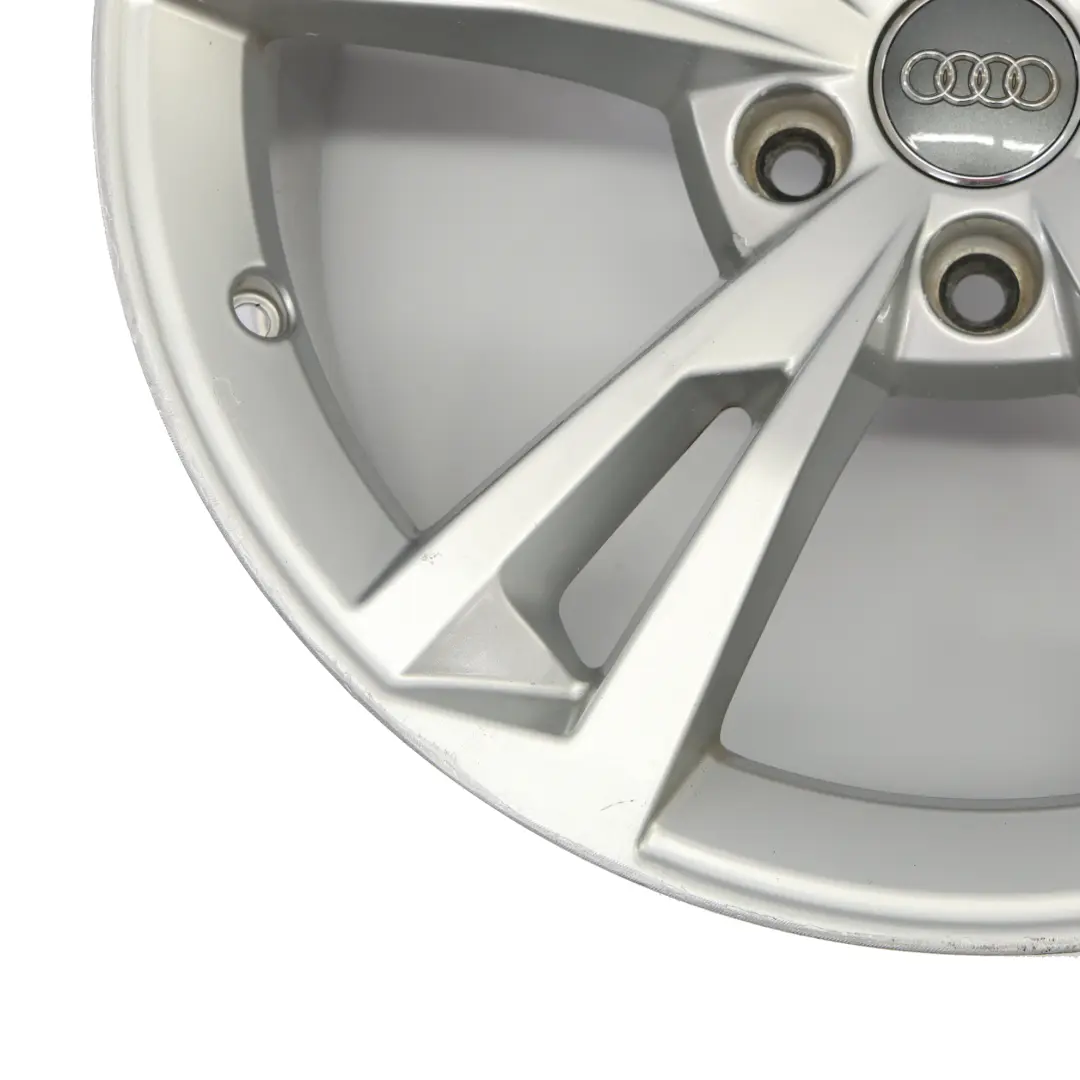 Audi A4 B9 8W Silver Wheel Alloy Rim 18" 8.5J ET:29 Star Spoke - SKU 8W0601025AK-2 - Part number 8W0601025AK