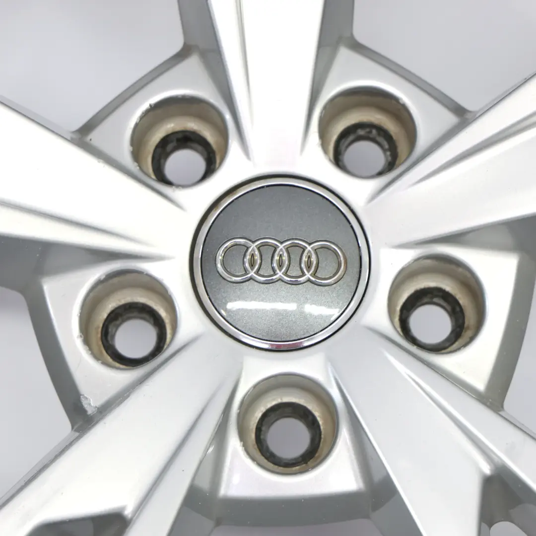 Audi A4 B9 8W Silver Wheel Alloy Rim 18" 8.5J ET:29 Star Spoke - SKU 8W0601025AK-2 - Part number 8W0601025AK
