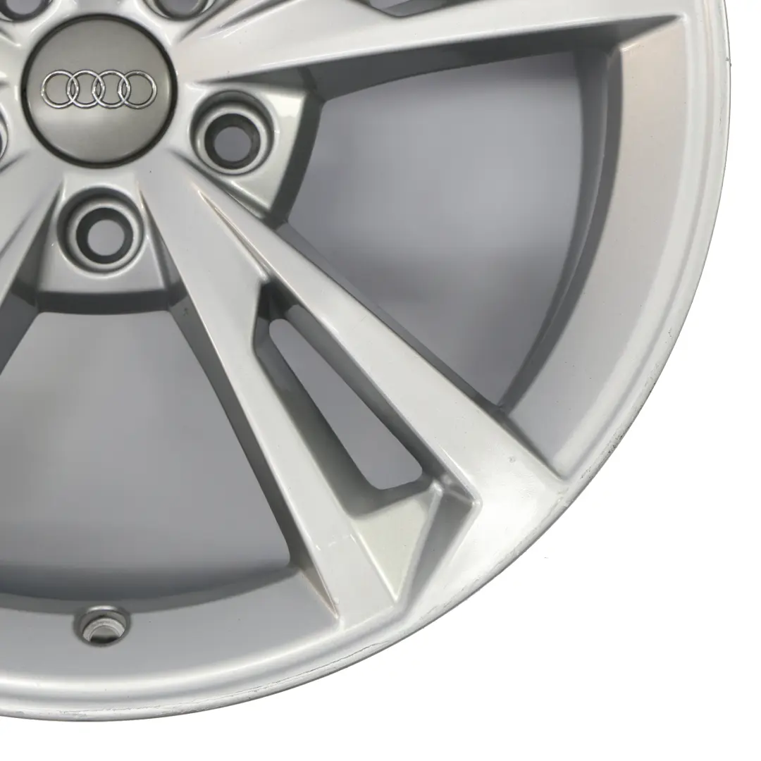 Alloy Rim 18" 8.5J ET:29 Star Spoke to Audi A4 B9 8W Silver Wheel with Part number 8W0601025AK Audi A4 B9 8W Silver Wheel Alloy Rim 18" 8.5J ET:29 Star Spoke - SKU 8W0601025AK-3 - Part number 8W0601025AK