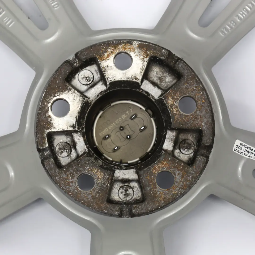 Alloy Rim 18" 8.5J ET:29 Star Spoke Silver to Audi A4 B9 8W Wheel with Part number 8W0601025AK Audi A4 B9 8W Wheel Alloy Rim 18" 8.5J ET:29 Star Spoke Silver - SKU 8W0601025AK-4 - Part number 8W0601025AK