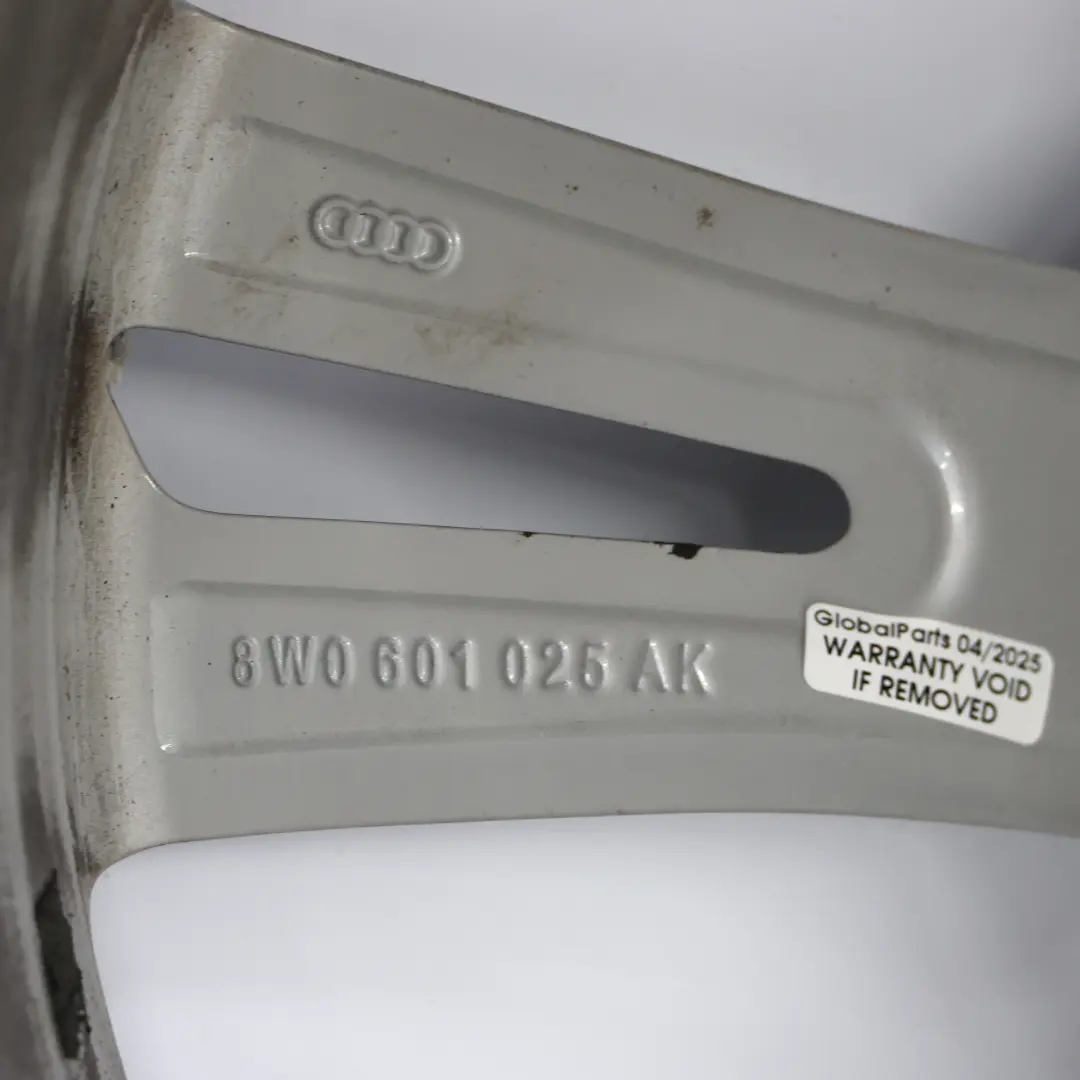 Alloy Rim 18" 8.5J ET:29 Star Spoke Silver to Audi A4 B9 8W Wheel with Part number 8W0601025AK Audi A4 B9 8W Wheel Alloy Rim 18" 8.5J ET:29 Star Spoke Silver - SKU 8W0601025AK-4 - Part number 8W0601025AK